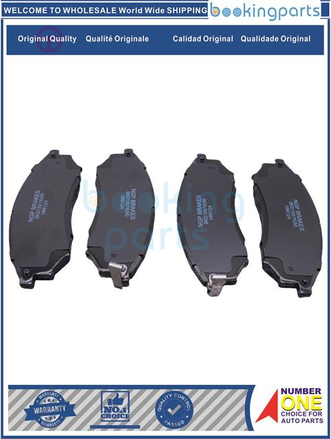 BKD18876(M)-NAVARA D40 06-09 FR [TYPE 2],MURANO Z50 03-15,MURANO Z51 08-15-Brake Pad....160221