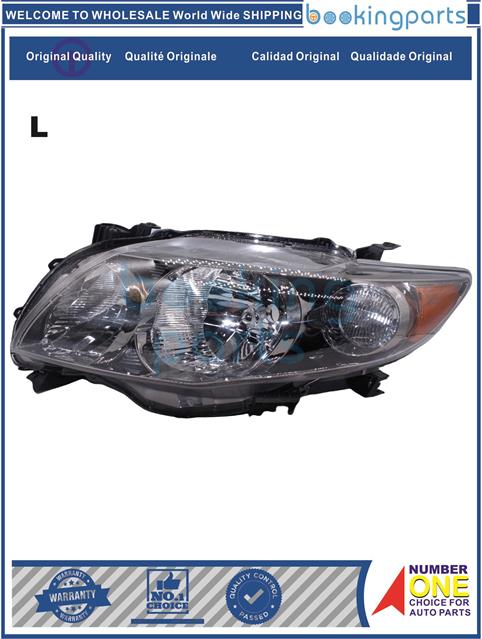 HEA65283(L)-COROLLA07-09 USA-Headlamp....164684