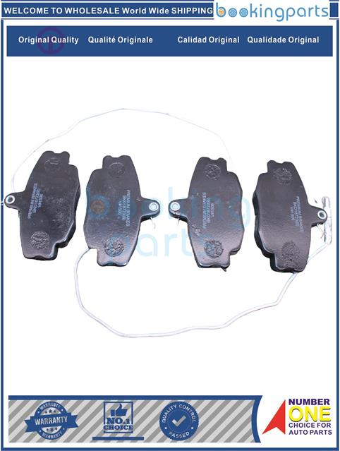 BKD18723(B)-CLIO 90-12/MEGANE 95-03/LOGAN 04-15/TWINGO 96-14/SANDERO 09-14/SCENIC  96-03/ PEUGEOT 205  83-97/NISSAN PLATINA 02- -Brake Pad....104677