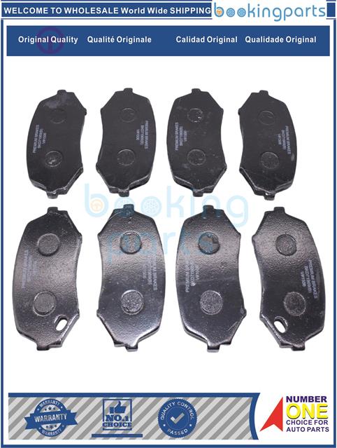 BKD71969(B)- D6113 D6130 CANTER'02-13 =MD529355 4PC(LH)4PC(RH) 8PC TOTAL [1SET=8PCS]-Brake Pad....193781