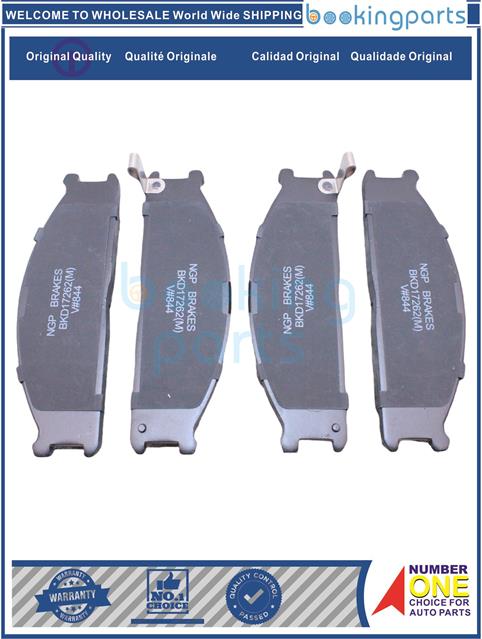 BKD17262(M)-FRONTIER 98-03,URVAN E24,KING CAB D21[POPULAR]-Brake Pad....135496