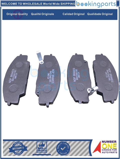 BKD18467(M)-HONDA/ACCORD CF3,1.8 97-INTEGRA EP3 TYPE R 02 DC5 TYPES 04- S2000 AP1 AP2 2.0L 2.2L 99-05-Brake Pad....135527