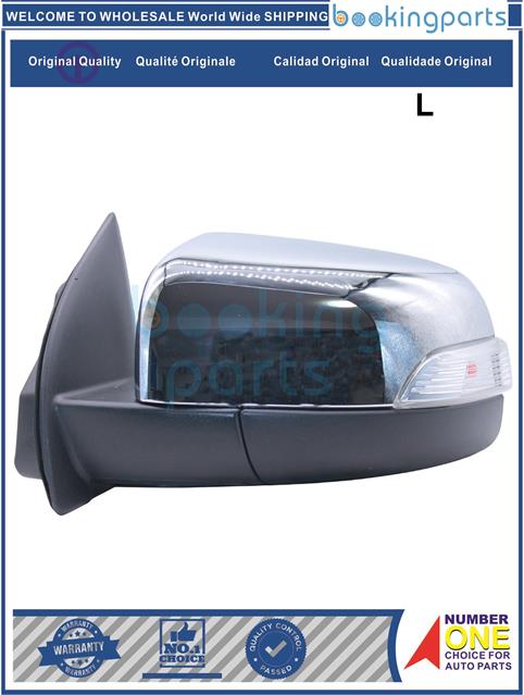 MRR46823(LHD-CHROME-L)-BT-50 2012 W/LIGHT [CHROME]-Car Mirror....140408