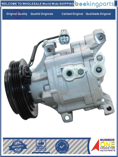 ACC68332-[1NZ-FE, 2NZ-FE, 1SZ-FE]YARIS 99-05,ECHO  1.5L 00-05-A/C Compressor....168364