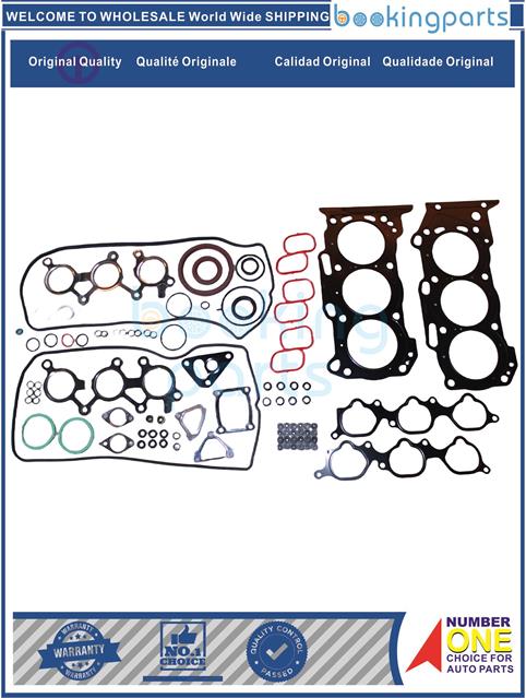 OGK65860-[2GR-FE]HIGHLANDER 09-,CAMRY 01-11,AVALON 05-,AURION 06-11,SIENNA 10-,RX 03-,ES 06-12, ESTIMA ACR5/GSR5 06-19-OVERHAUL GASKET KIT....194126