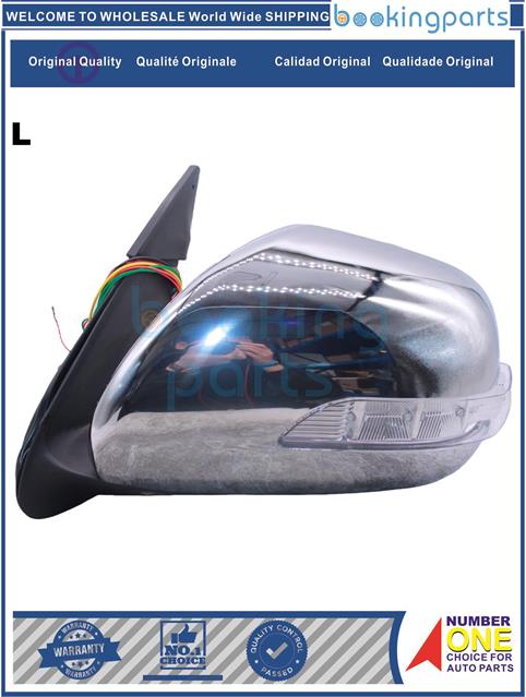 MRR38460(L-LED-RHD)-HIACE 09 ELECTRIC FOLD [LED LAMP] [RHD]-Car Mirror....158524