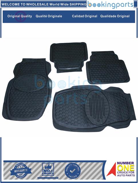 MAT27686(BLACK)-PVC-NBR  [4PCS]-Floor Mat....110753