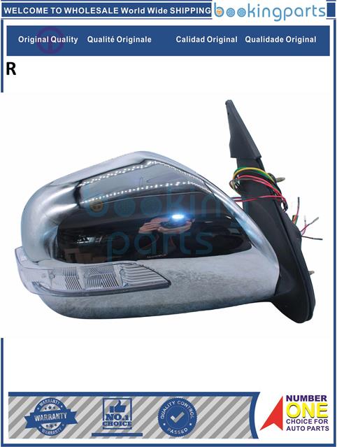 MRR61769(R-LHD)-HIACE 2009 ELECTRIC W/LED LIGHT CHROME-Car Mirror....159907
