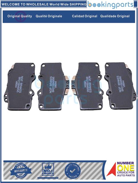 BKD18848(M)-PICK-UP 89-03 [2.0-3.4L], 4RUNNER 90-99 [2.4-3.4L], LAND CRUISER 90-08 [2.4-4.5L], LAND CRUISER PRADO 90-02 [2.4-3.4L]-Brake Pad....135479