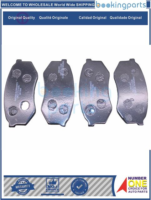 BKD17315(B)-HIACE(6LUGS),RN85/90, SPACECAB, TACOMA 2WD, MARK II 88-91-Brake Pad....103740