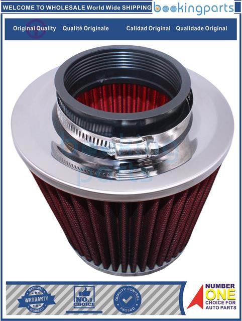 AIF18761(RED)-SPORTS FILTER CONE SHAPE 3IN BORE-Air Filter....104714