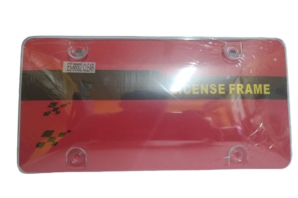 LPF529781 - 2043957 - LICENSE FRAME PROTECTOR (CLEAR)