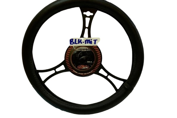 STV529567 - 2043736 - BLACK MITSUBISHI STEERING WHEEL COVER  FTI-082