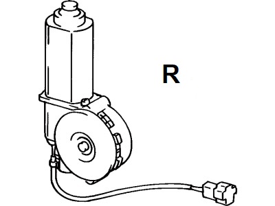 WRM72396(R-RHD)-4RUNNER RN80-RN110,VNZ85-VZN110 80-95-Window Regulator Motor....197043