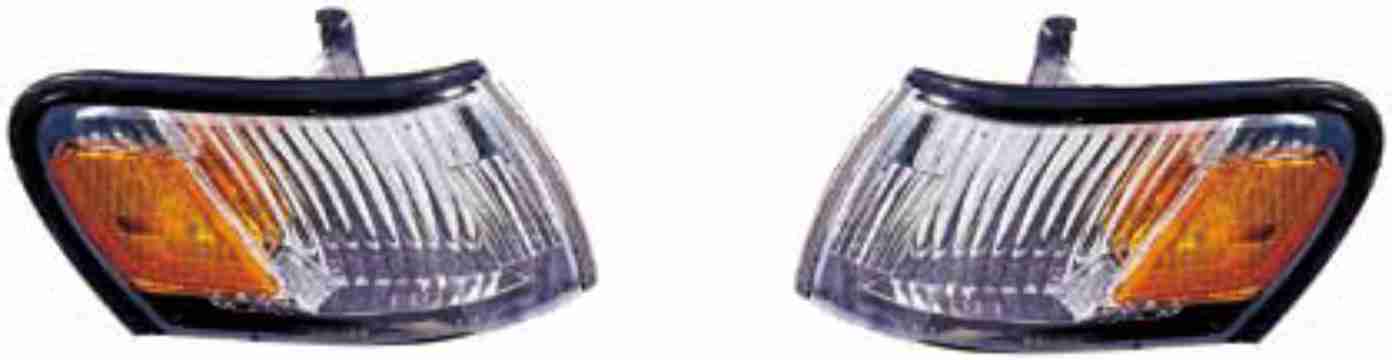 COL500901 - 2004385 - COROLLA AE100 CHROME DOUBLE CORNER LAMP PAIRS