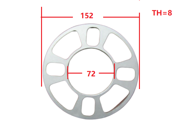 WHF40570(8MM) - 4 LUG 8 HOLES 2CD ............126788