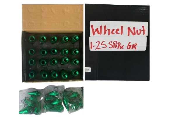 WHH529997 - 2044182 - WHEEL NUT 1.25 SPIKE GREEN