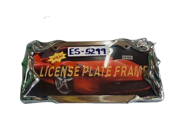 LPF529770 - 2043946 - LICENSE PLATE FRAME ZINC WOMAN ES-5299 CHROME