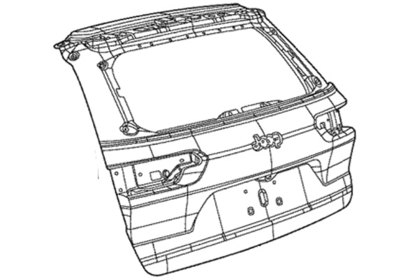 TRL8C209 - GRAND CHEROKEE 21- [TAIL GATE] ............266555