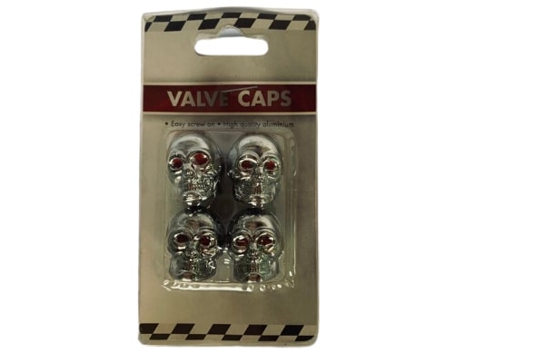 MSC529428 - 2043587 - VALVE CAP SKULL SILVER TVA-009