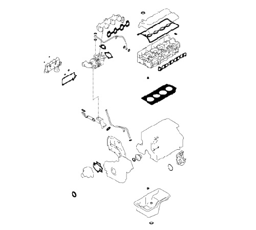 OGK6C309-HD35 1.5T L=3.4M 10-19-OVERHAUL GASKET KIT....264120