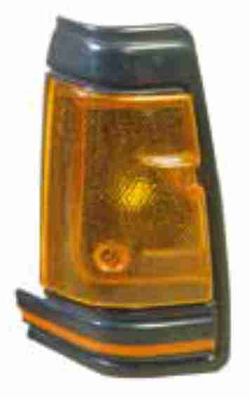 COL501644(R) - 2005172 - 720 P/UP CORNER LAMP BLACK WITH RED STRIPE