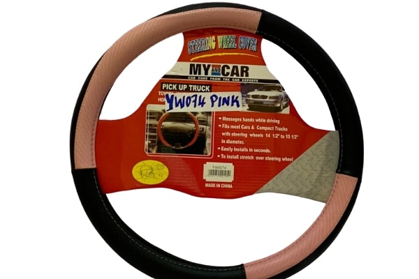 STV529583 - 2043752 - BLACK/CARBON PINK STEERING COVER YW0274 BLACK/CARBON PINK