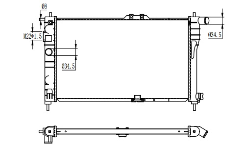 RAD6C731(26MM) - [G15MF]NEXIA 95-97  ............264656