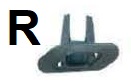 HLR94840(R)-SCIROCCO 08 [SPRAY BRACKET]-Headlamp Retainer Bracket....233286