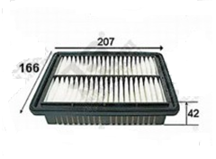 AIF20832-MINICA 98-09,PAJERO IO 95-98 [NOT POPULAR , POPULAR IS AIF12038]-Air Filter....106201