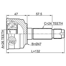 CVJ32685
                                - PASSO 04-10 KGC10 1KR-FE 1.0 4AT/C 04
                                - CV Joint
                                ....123283