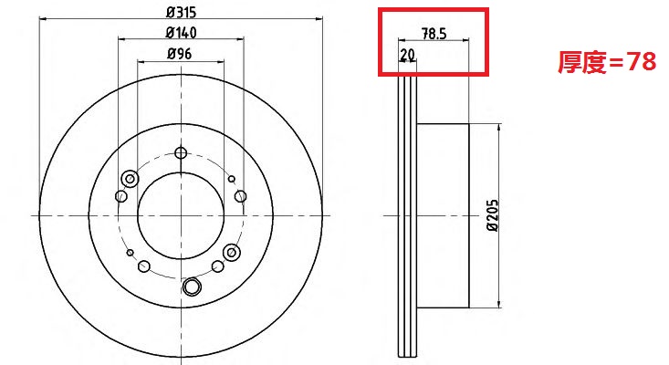 BRO66038
                                - SORENTO 02-15 2.5L 3.5L [H=78]
                                - Brake Rotor
                                ....165629