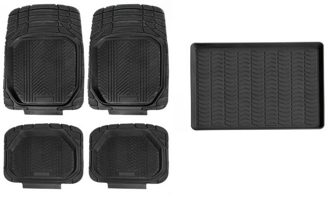 MAT69140(BLACK) - 169492 - DEEP DISH FLOOR MAT  [5PCS]