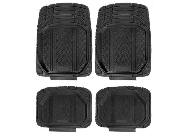 MAT69141(GREY) - 169497 - DEEP DISH FLOOR MAT  [4PCS]