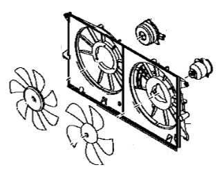 Radiator Fan Assembly - LUSMALL